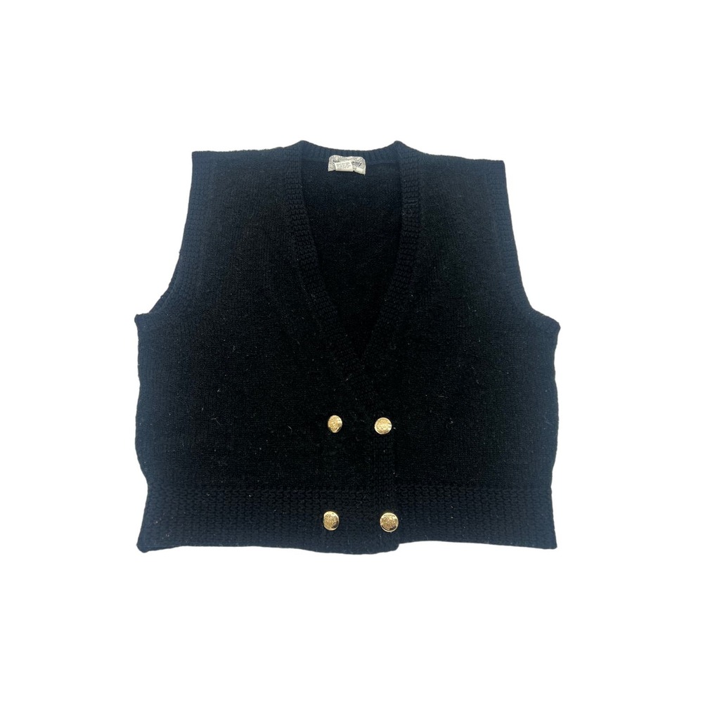 Vintage Haberdashery Black Sweater Vest